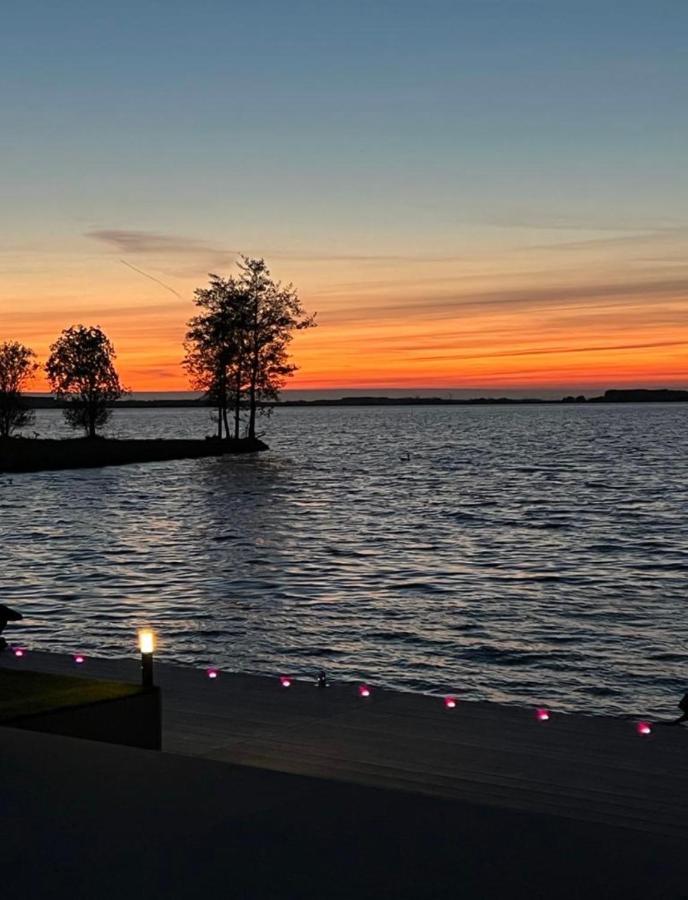 Luxus Cube Meerblick Veluwemeer Am Strand In Erster Reihe Hulshorst Exterior foto