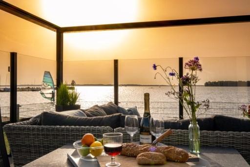 Luxus Cube Meerblick Veluwemeer Am Strand In Erster Reihe Hulshorst Exterior foto